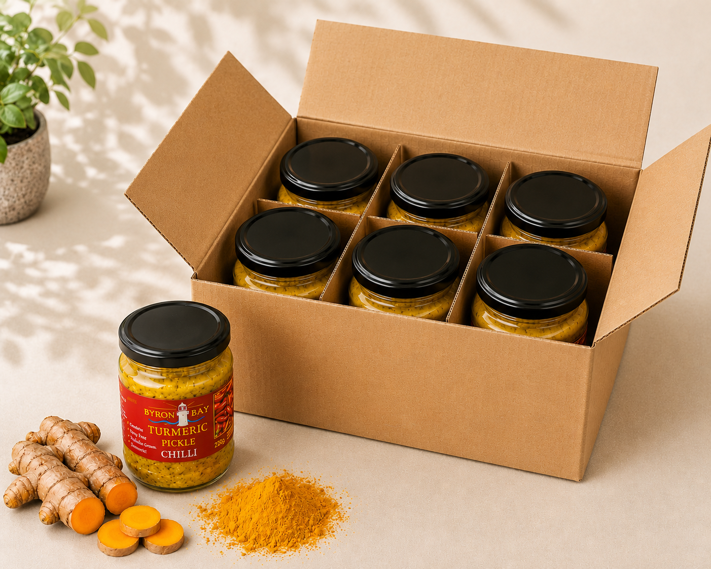 Byron Bay Turmeric Pickle – Chilli 6 Jar Box