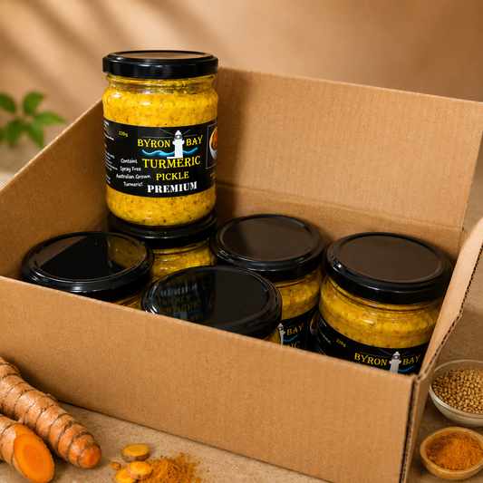 Byron Bay Turmeric Pickle – Premium 6 Jar Box