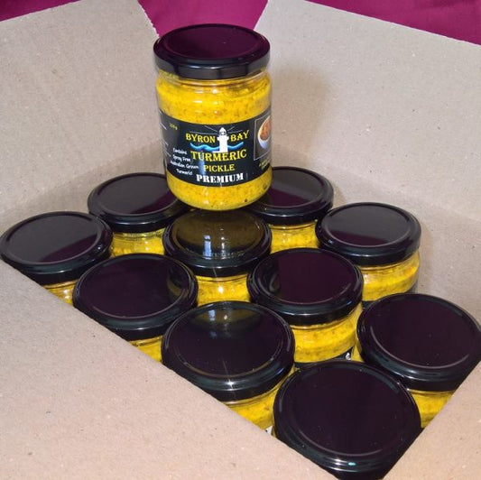 Byron Bay Turmeric Pickle – Premium 12 Jar Box