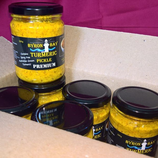 Byron Bay Turmeric Pickle – Premium 6 Jar Box