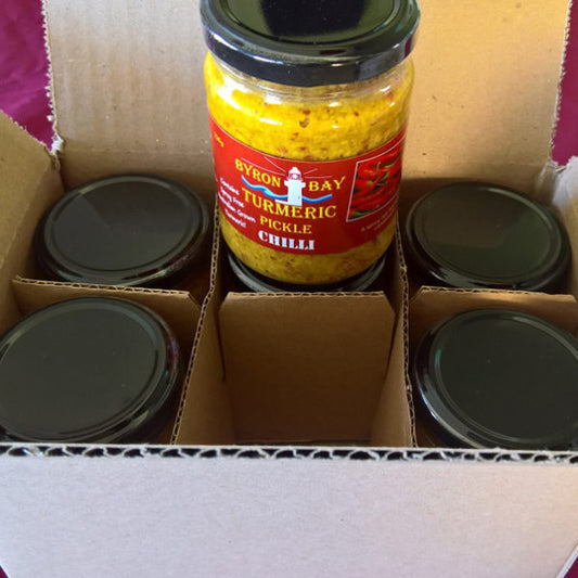 Byron Bay Turmeric Pickle – Chilli 6 Jar Box