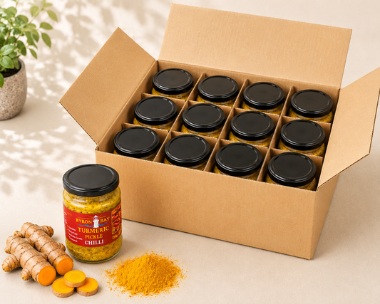 Byron Bay Turmeric Pickle – Chilli 12 Jar Box